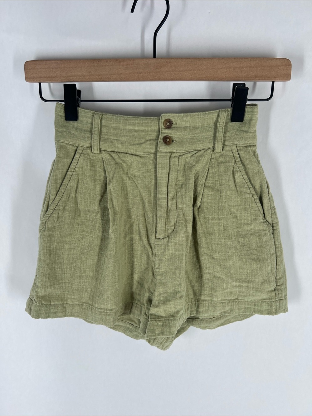 Billabong Tailor Made High Rise Shorts Avocado Green XS - Picture 2 of 12